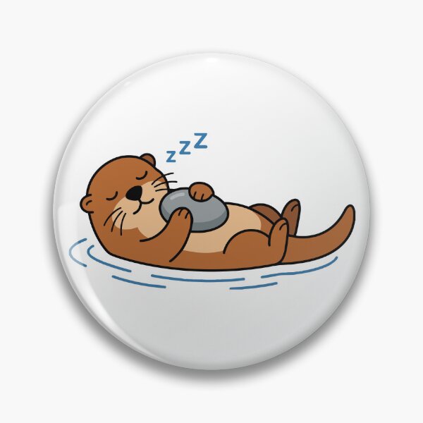Item preview, Emotional Support Rock Sea Otter Sleep designed and sold by Petzzz.