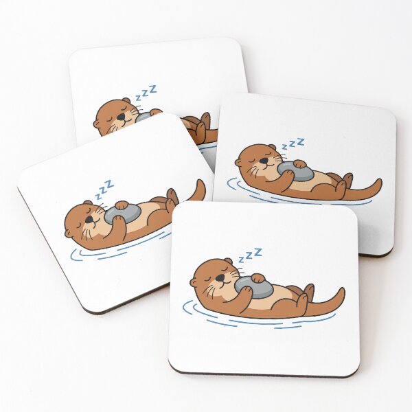 Item preview, Emotional Support Rock Sea Otter Sleep designed and sold by Petzzz.