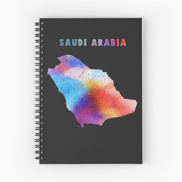 Item preview, Saudi Arabia Map, Vibrant Watercolor Splatter Art designed and sold by mashmosh.