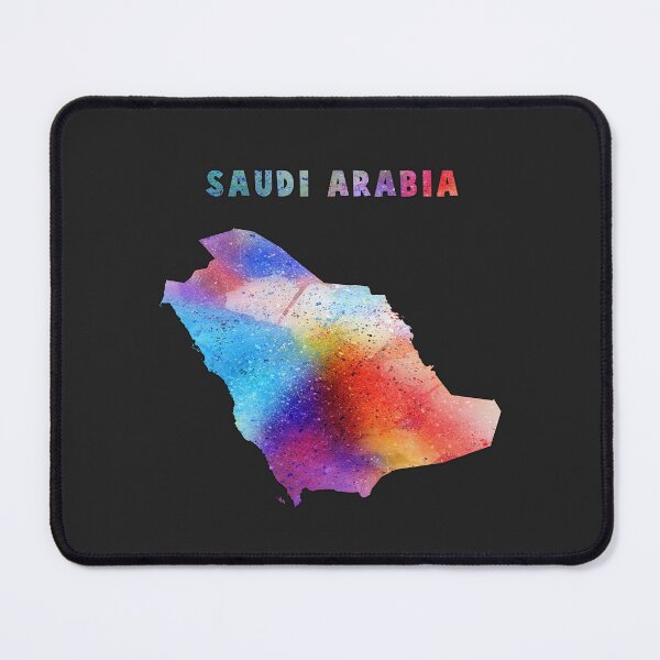 Item preview, Saudi Arabia Map, Vibrant Watercolor Splatter Art designed and sold by mashmosh.