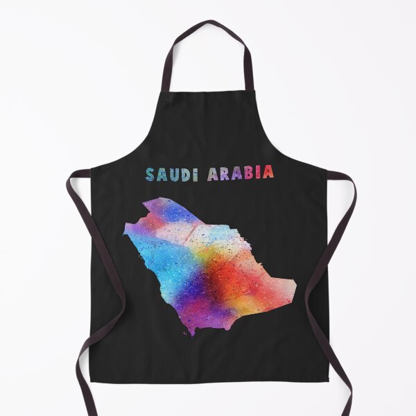 Item preview, Saudi Arabia Map, Vibrant Watercolor Splatter Art designed and sold by mashmosh.