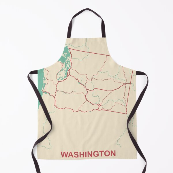 Item preview, Washington State Map Illustration Travel Gift designed and sold by MapsByLeo.