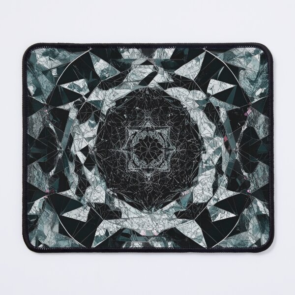 Item preview, Dark Faceted Geometry: Intricate Crystal Pattern designed and sold by mxztar.