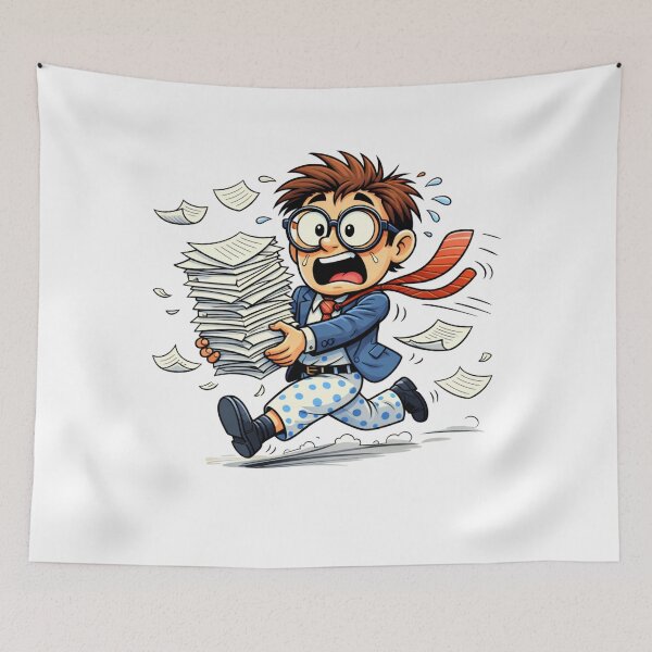 Item preview, Office Panic Mode – Funny Cartoon Work Chaos designed and sold by TTStudio.