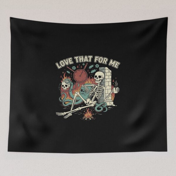 Item preview, Love That For Me – Dark Humor Skeleton designed and sold by TinyJoy Studio.