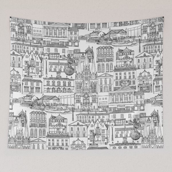 Item preview, Truro toile black white designed and sold by scrummy.