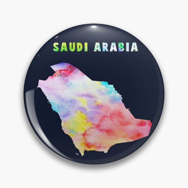 Item preview, Saudi Arabia Watercolor Map Art - Vibrant Modern Silhouette designed and sold by mashmosh.
