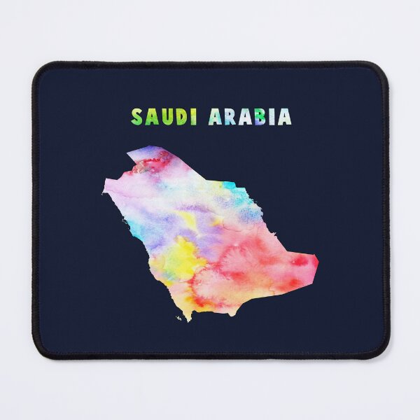 Item preview, Saudi Arabia Watercolor Map Art - Vibrant Modern Silhouette designed and sold by mashmosh.