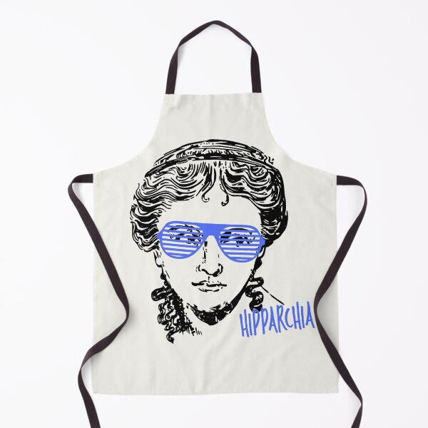 Item preview, Hipparchia the Cynic - Ancient Greek Woman Philosopher with Blue Shutter Shades designed and sold by PHILOSOPHY-SWAG.