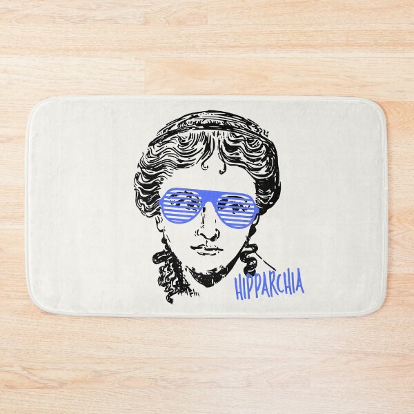 Item preview, Hipparchia the Cynic - Ancient Greek Woman Philosopher with Blue Shutter Shades designed and sold by PHILOSOPHY-SWAG.
