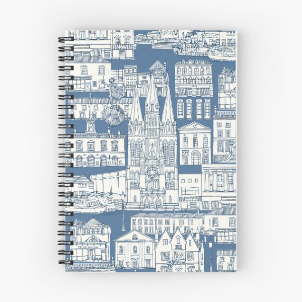 Item preview, Truro toile cobalt denim designed and sold by scrummy.