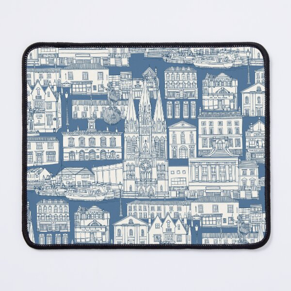Item preview, Truro toile cobalt denim designed and sold by scrummy.