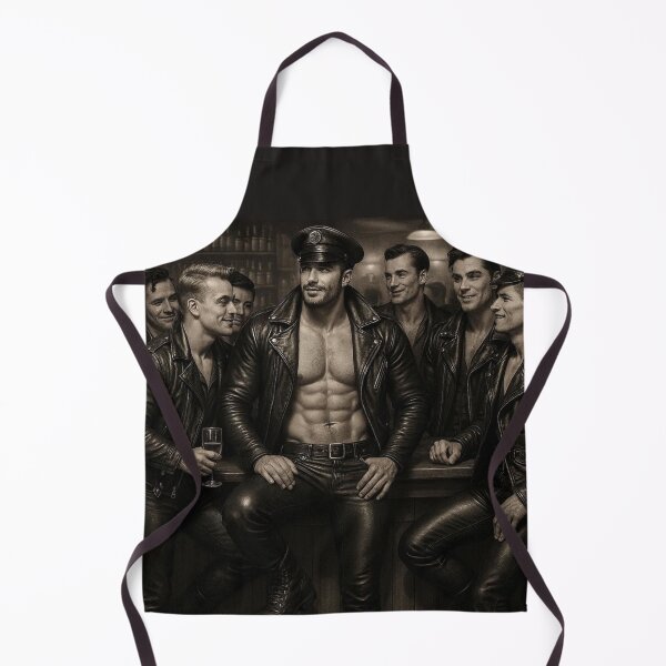 Item preview, Vintage Gay Leather Daddy Boy's Night Hyperrealism Gay Pride Graphic Design designed and sold by ItsAKinkThing.