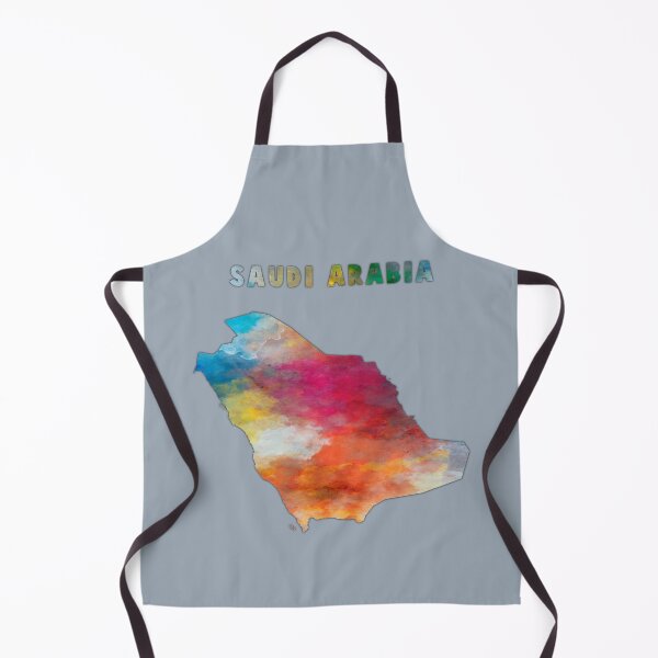 Item preview, Saudi Arabia Map Art - Vibrant Watercolor Palette Edition designed and sold by mashmosh.