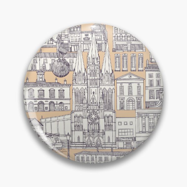 Item preview, Truro toile mulberry sand designed and sold by scrummy.