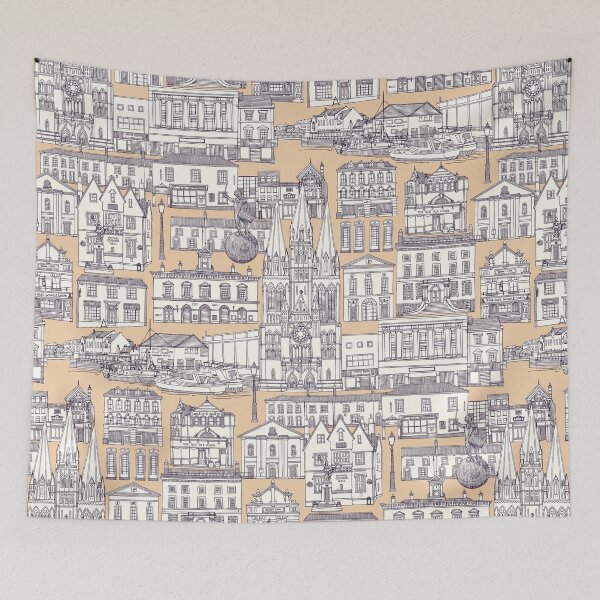 Item preview, Truro toile mulberry sand designed and sold by scrummy.