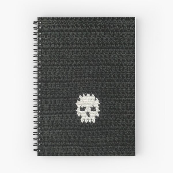 Item preview, Cute Soft Goth Crochet Skull Black and White designed and sold by TackyTime.