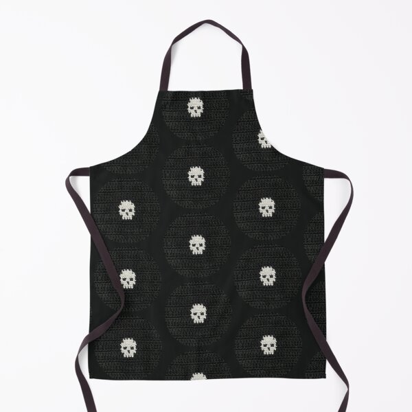 Item preview, Cute Soft Goth Crochet Skull Black and White designed and sold by TackyTime.