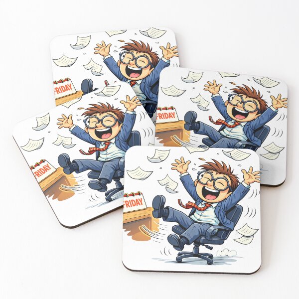 Item preview, Friday Freedom – Funny Cartoon Office Celebration designed and sold by TTStudio.