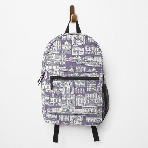 Item preview, Truro toile navy blue violet designed and sold by scrummy.