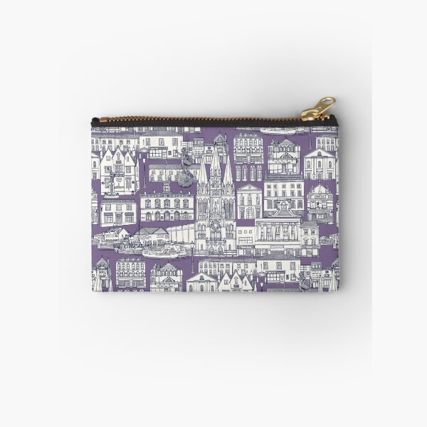 Item preview, Truro toile navy blue violet designed and sold by scrummy.