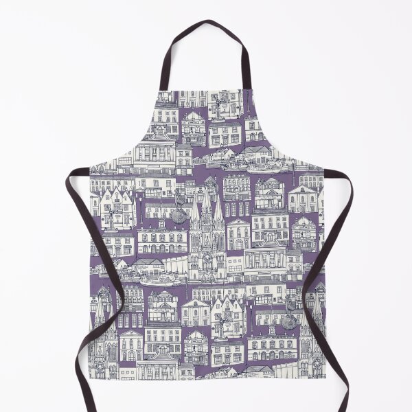 Item preview, Truro toile navy blue violet designed and sold by scrummy.