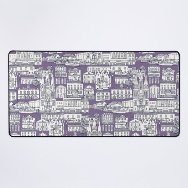 Item preview, Truro toile navy blue violet designed and sold by scrummy.
