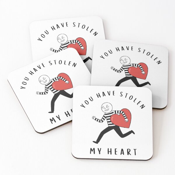 Item preview, You Have Stolen My Heart - Funny Thief Valentine's Day Love Pun designed and sold by Imaginationbeyond.
