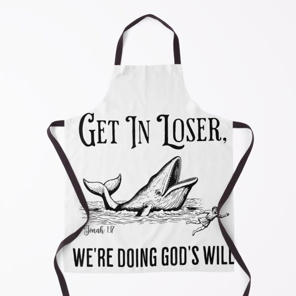 Item preview, Biblical Story Illustration Whale and Man Get In Loser Religious Humor designed and sold by RenettaFunky.