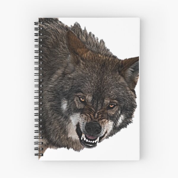 Item preview, Angry Wolf Peeking - Dark Wild Wolf designed and sold by NoxLand.