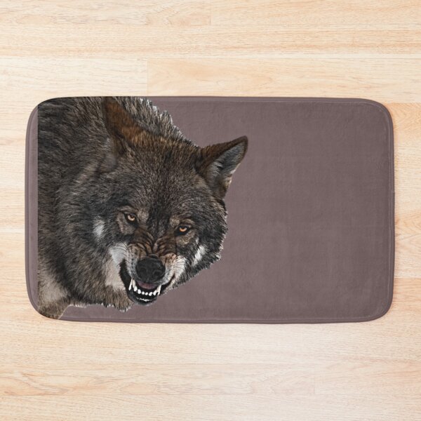 Item preview, Angry Wolf Peeking - Dark Wild Wolf designed and sold by NoxLand.