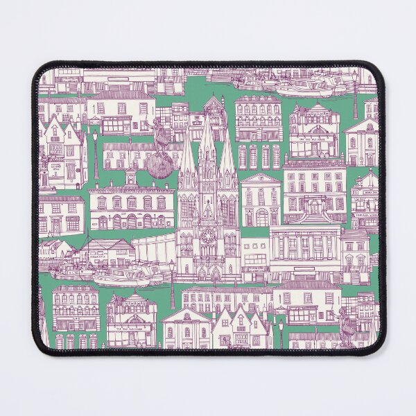 Item preview, Truro toile purple peppermint designed and sold by scrummy.