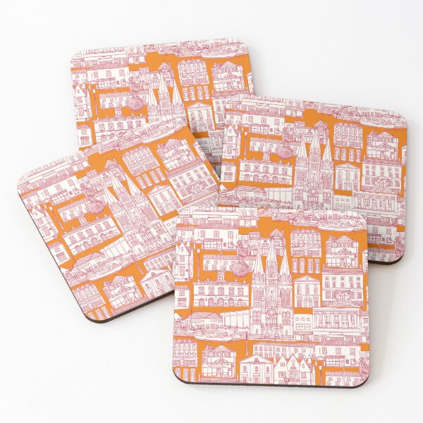 Item preview, Truro toile viva magenta satsuma designed and sold by scrummy.