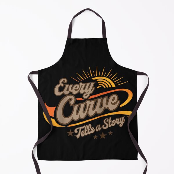 Item preview, Every Curve Tells a Story Vintage Sunburst Typography Retro Inspirational Graphic designed and sold by RenettaFunky.
