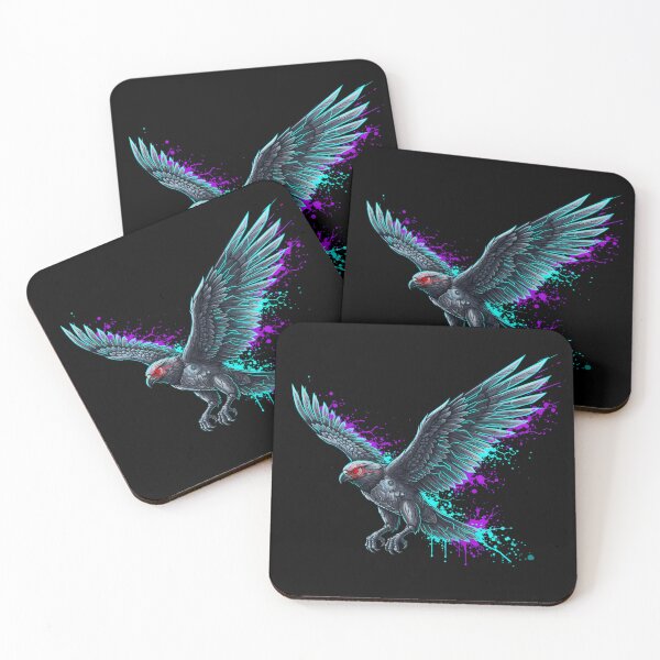 Item preview, Cyber Hawk - Neon Flight & Tech Wings designed and sold by ImpactVibe.