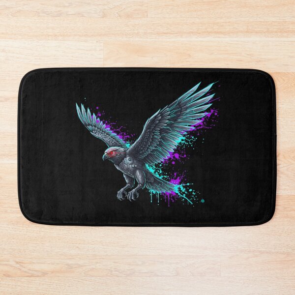 Item preview, Cyber Hawk - Neon Flight & Tech Wings designed and sold by ImpactVibe.