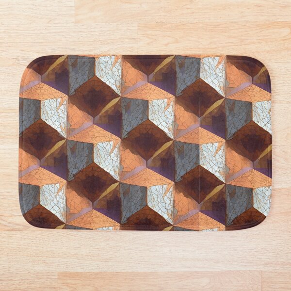 Item preview, Optical Pattern: Textured Geometric Cubes designed and sold by mxztar.