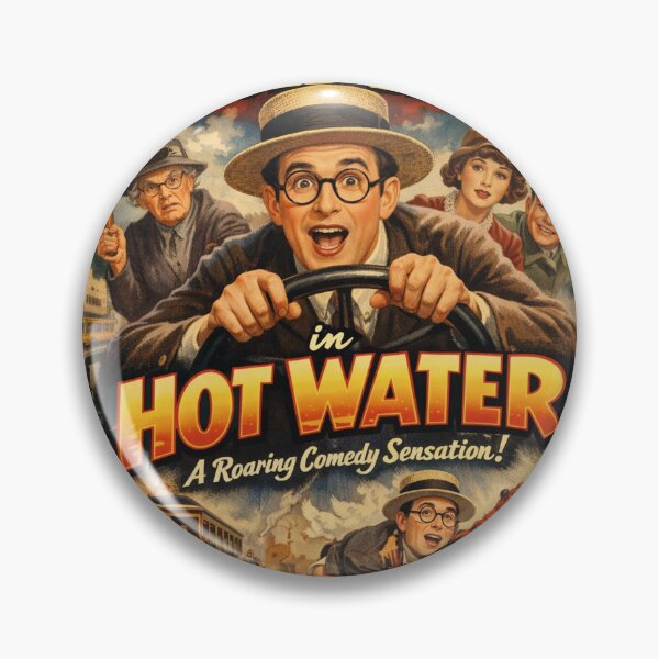 Item preview, Harold Lloyd Hot Water - Vintage Movie Poster Design designed and sold by Mauswohn.