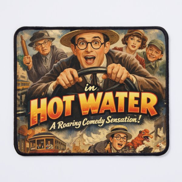 Item preview, Harold Lloyd Hot Water - Vintage Movie Poster Design designed and sold by Mauswohn.