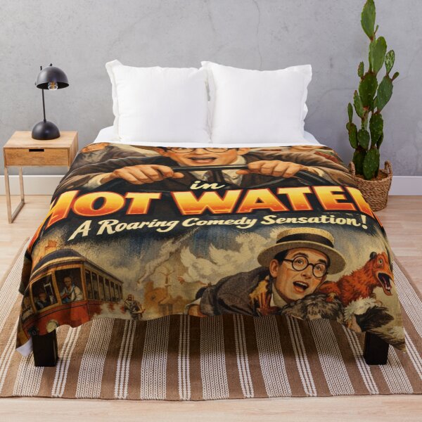 Item preview, Harold Lloyd Hot Water - Vintage Movie Poster Design designed and sold by Mauswohn.