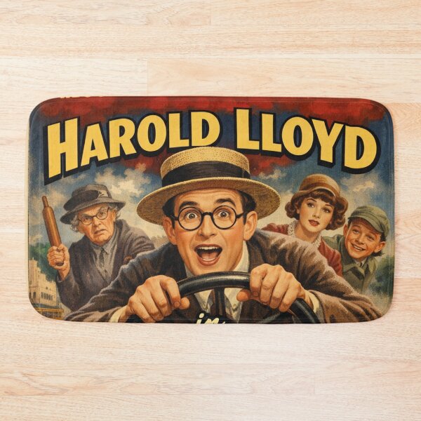 Item preview, Harold Lloyd Hot Water - Vintage Movie Poster Design designed and sold by Mauswohn.