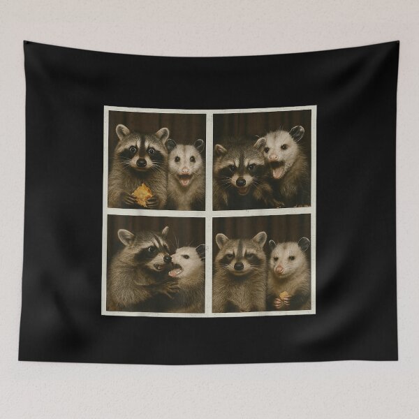 Item preview, Funny Possum and Raccoon Photobooth Selfie Trash Feral Women , Opossum Gift For Mom Dad Kids designed and sold by Opossum GIFT ★★★★★.