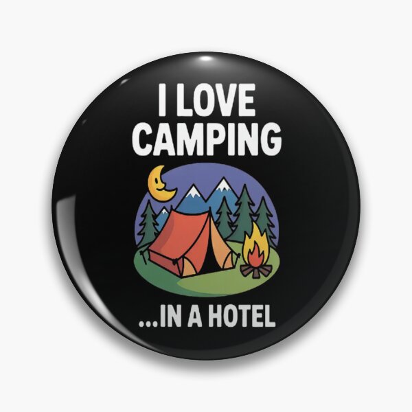 Item preview, I Love Not Camping Tent Scene Hate Camping Saying designed and sold by gandebro.