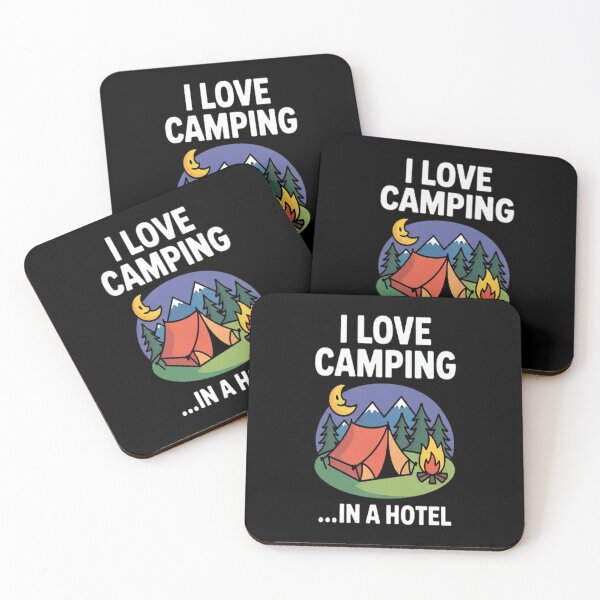 Item preview, I Love Not Camping Tent Scene Hate Camping Saying designed and sold by gandebro.