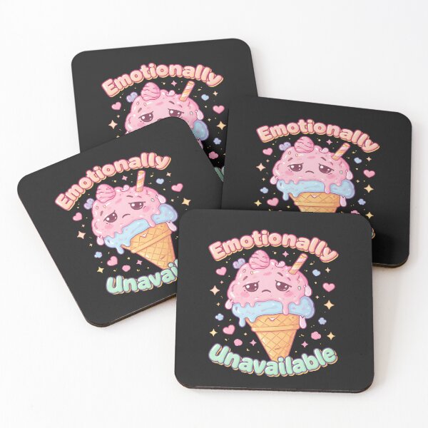Item preview, Emotionally Unavailable Kawaii Ice Cream Sad Pastel Aesthetic tee designed and sold by ZyxDes.
