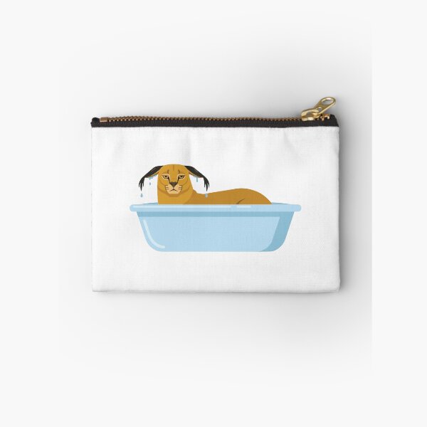 Item preview, Wet Caracal In Bathtub Funny Cat designed and sold by Petzzz.
