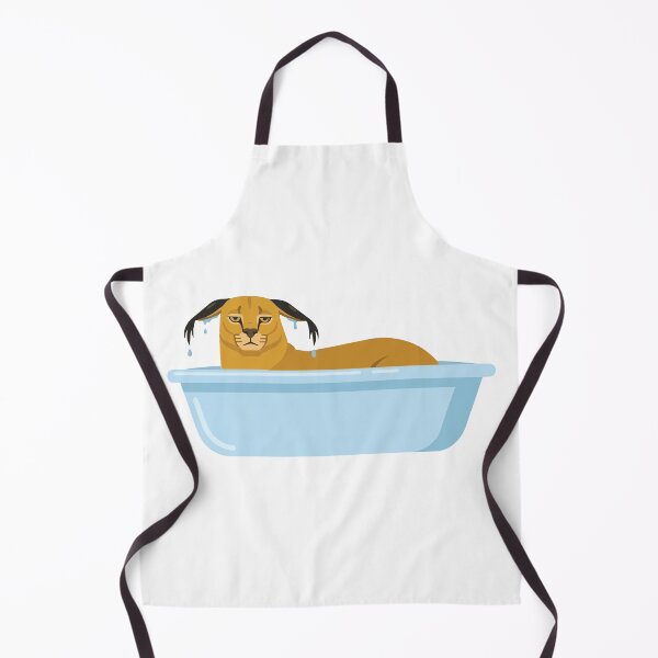Item preview, Wet Caracal In Bathtub Funny Cat designed and sold by Petzzz.