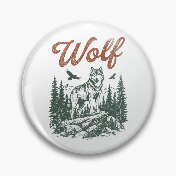 Item preview, Vintage Wolf Retro 90s Graphic Tee Wild Nature Aesthetic designed and sold by EvrmoodCo.