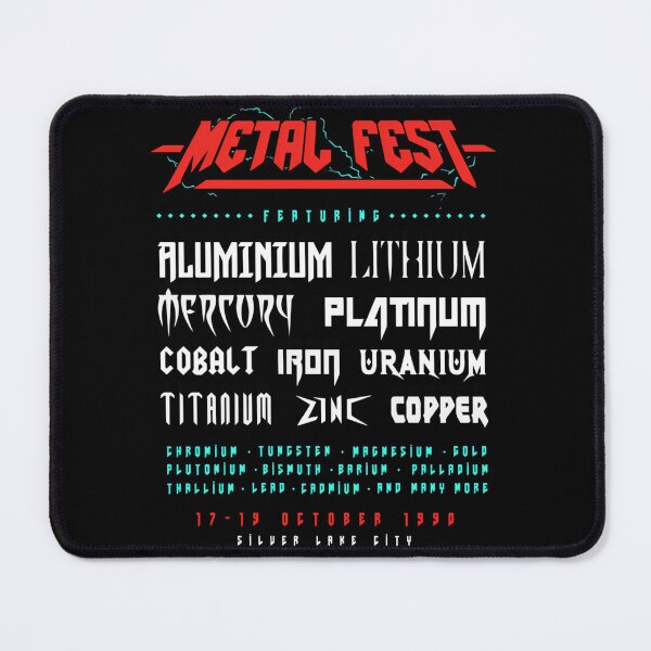 Item preview,  Metal Fest Aluminium Lithium Cobalt Iron Uranium Titanium  designed and sold by Lunastoree.