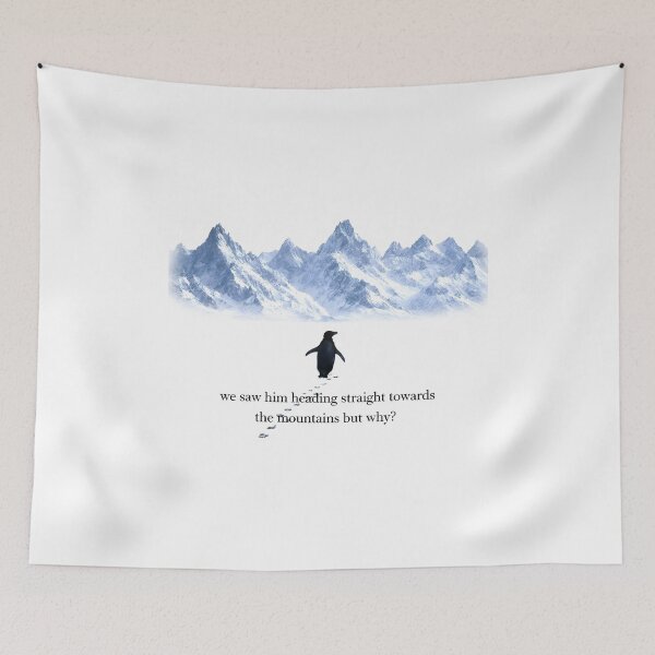 Item preview, Penguin But Why Mountains designed and sold by gear-posters.